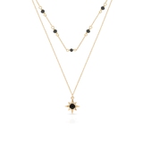 Naszyjnik złoty z cyrkoniami