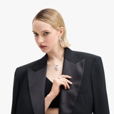 Naszyjnik srebrny z cyrkoniami