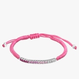 Bransoleta sznurkowa z kolorowymi kamieniami