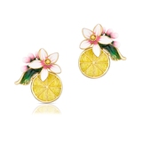 Kolczyki srebrne Kwiaty Nocy Cytrusy