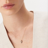 Wisiorek złoty z brązowymi diamentami Karmelowa