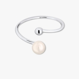 Pierścionek srebrny z perłą