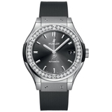 ZEGAREK HUBLOT CLASSIC FUSION RACING GREY TITANIUM DIAMONDS