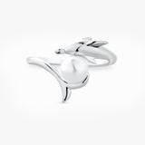 Pierścionek srebrny z perłą