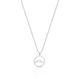 Naszyjnik srebrny z motywem gór