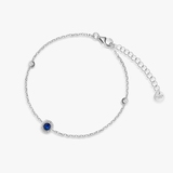 Bransoleta srebrna z cyrkoniami