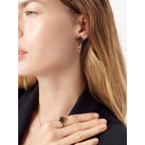 Kolczyki srebrne z czarnymi cyrkoniami