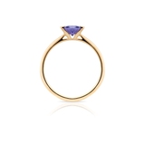 Pierścionek złoty z tanzanitem