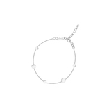 Bransoleta srebrna z elementami ozdobnymi