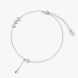 Bransoleta srebrna na nogę