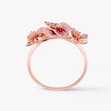 Pierścionek różowe złoto Kwiaty Nocy