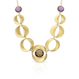 Naszyjnik złoty z kamieniami szlachetnymi