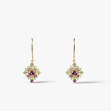 Kolczyki srebrne z ametystami Szekspirowska