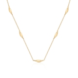 Naszyjnik złoty z motywem liści