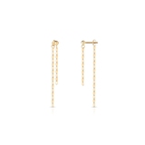 Kolczyki srebrne pozłacane