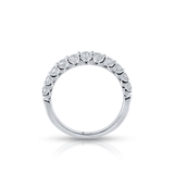 Pierścionek białe złoto z brylantami