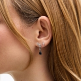 Kolczyk srebrny z cyrkoniami