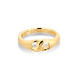 Pierścionek srebrny pozłacany