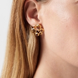 Kolczyki srebrne z bursztynem Miodowa