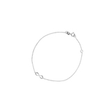 Bransoletka srebrna nieskończoność