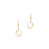 Kolczyki srebrne pozłacane półksiężyce