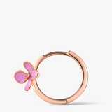 Kolczyk srebrny Kwiaty Nocy Różowy Bez