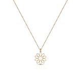 Naszyjnik srebrny pozłacany słonecznik