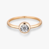 Pierścionek złoty z brylantem