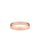 Obrączka złota z brylantem SACRUM