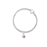 Zawieszka srebrna z motywem kłódki i serca Lovely Beads