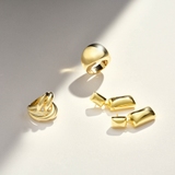 Kolczyki srebrne pozłacane