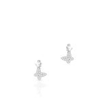 Kolczyki srebrne z cyrkoniami motyle