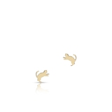 Kolczyki srebrne pozłacane koty