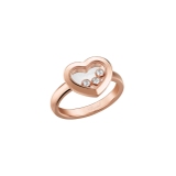 Pierścionek różowe złoto HAPPY HEARTS CHOPARD