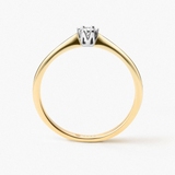 Pierścionek złoty zaręczynowy Jedyny