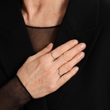 Pierścionek złoty z brylantami