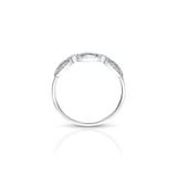 Pierścionek białe złoto z diamentami