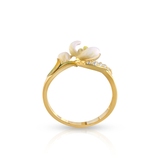 Pierścionek srebrny Kwiaty Nocy Konwalia