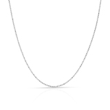 Łańcuszek białe złoto kulka