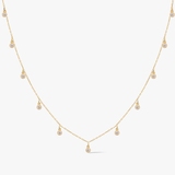 Naszyjnik złoty z cyrkoniami