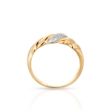 Pierścionek złoty z diamentami