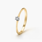 Pierścionek zaręczynowy złoty Jedyny