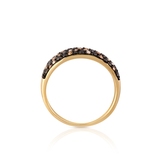 Pierścionek złoty z brylantami