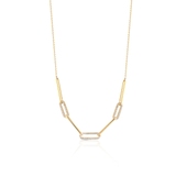 Naszyjnik złoty z cyrkoniami