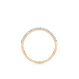 Pierścionek złoty z diamentami