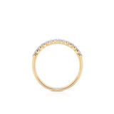 Pierścionek złoty z diamentami