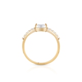 Pierścionek złoty z cyrkoniami Ceremonials