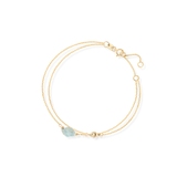 Bransoleta złota z niebieskim apatytem Saint Tropez