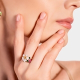 Pierścionek złoty Kwiaty Nocy