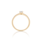 Pierścionek zaręczynowy złoty Szczęśliwy